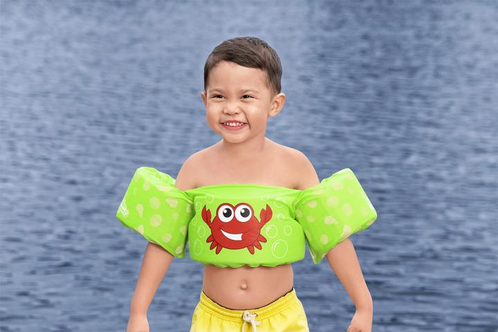 Actual product image Bestway Puddle Jumper® buoyancy aid crab with textile cover, 2-6 years (10-25 kg)
