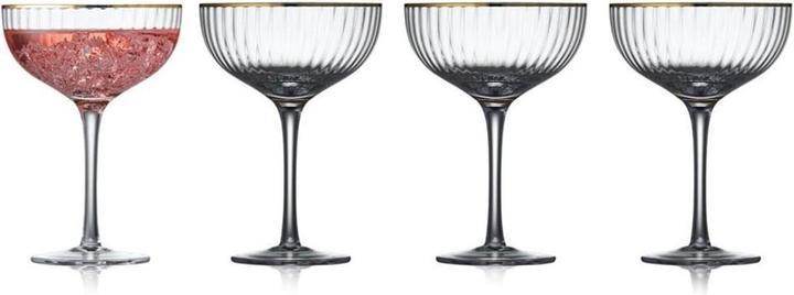 Actual product image Lyngby Glass - Palermo Cocktail glass 31 cl Gold 4 pc (3.15 dl, 4 x, Aperitif glasses)