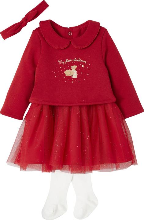 Produktbild Vertbaudet Weihnachtliches Baby-Set: Kleid, Haarband & Strumpfhose (74)