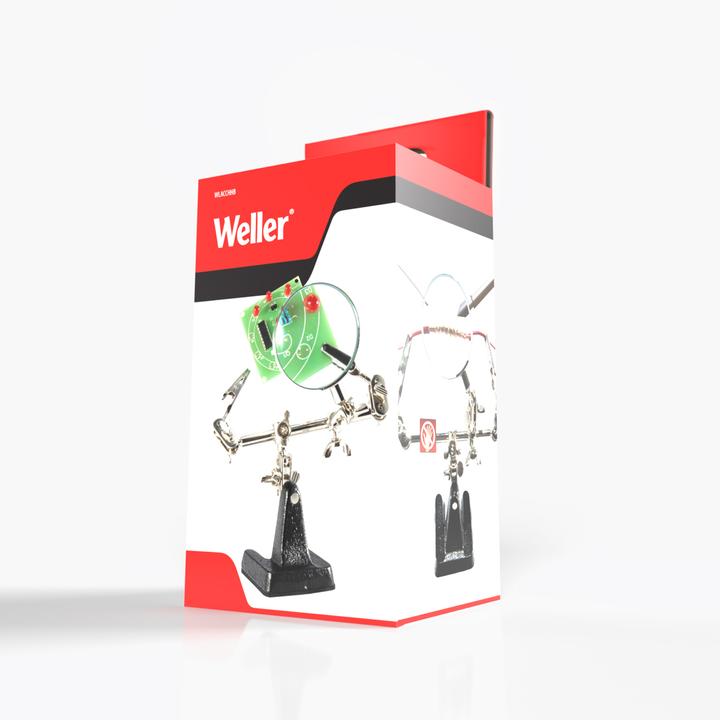 Produktbild Weller Erem Platinenhalter mit Lupe Vergrösserung x 4 (Dritte Hand)