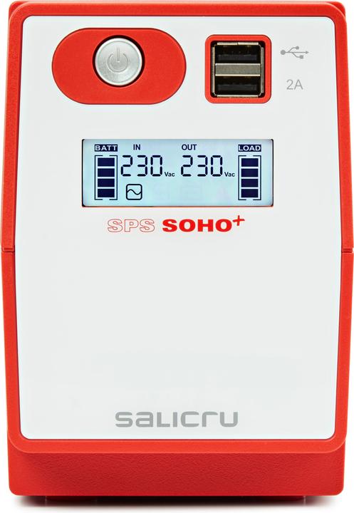 Produktbild Salicru Onduleur compatible SPS 650 Soho+ 650VA (Prise IEC C13) (650 VA, 360 W, Line-Interaktiv USV)