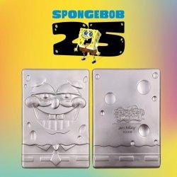 Actual product image Fanattik BOB L'EPONGE - 25ans - Lingot en Métal - Limited Edition Silver