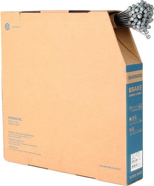 Produktbild Shimano MTB Edelstahl Bremszug VR oder HR 2,050mm Edelstahl 100 Stück Walzennippel