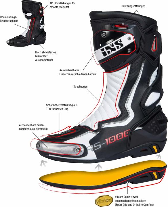 Immagine prodotto iXS Stivali RS-1000 (Uomini, 41)