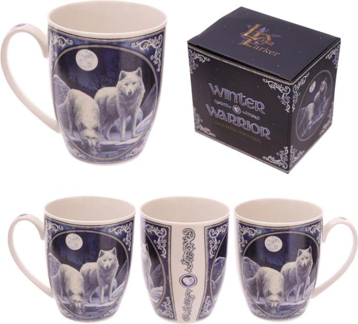 Produktbild Puckator Lisa Parker Winter Krieger Wolf Tasse aus Porzellan