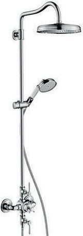 Produktbild hansgrohe Showerpipe AXOR MONTREUX DN 15 m Therm. u 1jet Kopfbr bru nickel