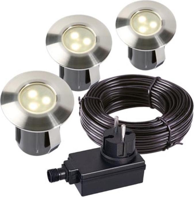Image du produit Velleman - BIRCH SET - SPOT À ENCASTRER - 12 V - 10 lm - 0.5 W - 3000 K (10 lm)