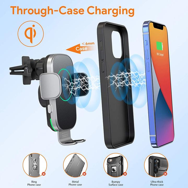 Actual product image Hinyx Wireless car charger (15 W)