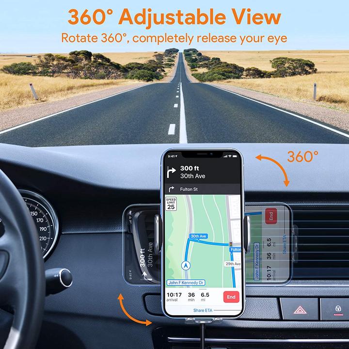 Actual product image Hinyx Wireless car charger (15 W)