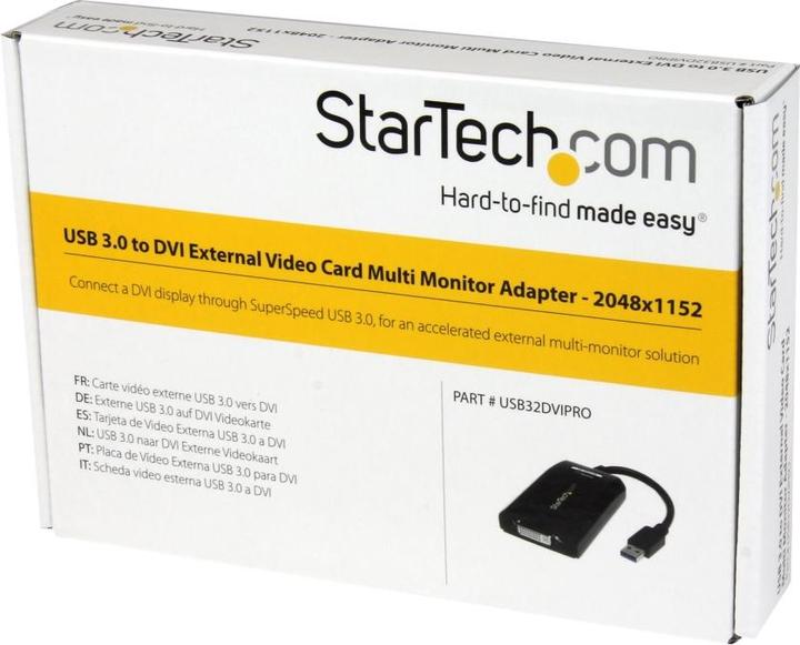 Actual product image StarTech USB 3 To Dvi Video Adapter (DVI, 7.80 cm)