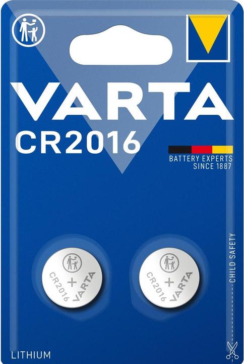 Varta Electronics CR2016 (2 Stk., CR2016, 90 mAh)