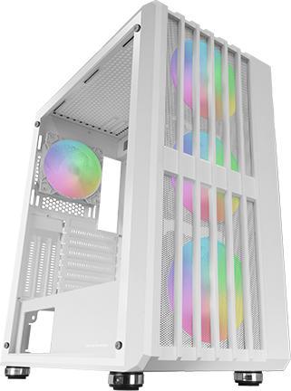 Image du produit Mars Gaming Boitier Moyen Tour Atx Mc-Vault RGB Avec Panneau Vitré (Blanc) (mATX, Mini-ITX, ATX)