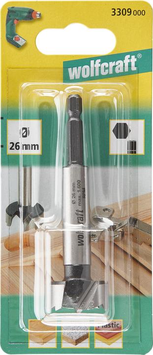 Produktbild wolfcraft wolfcraft 1 Forstnerbohrer Schaft 6-kant ø35x90mm (35 Millimeter)