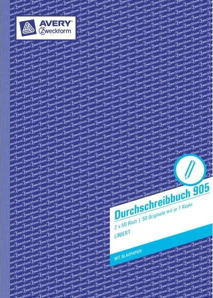 Produktbild Avery Durchschreibbuch (A4, Blanko, Weicher Einband)