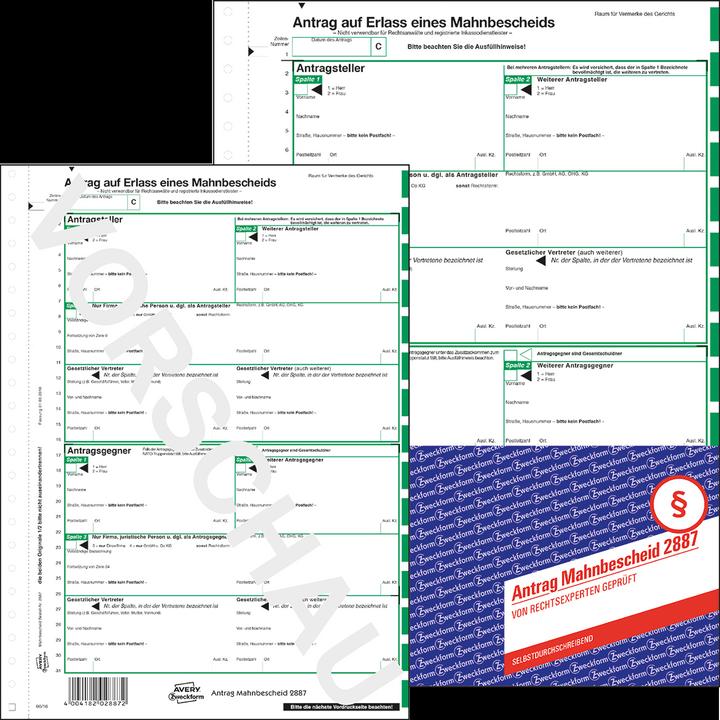 Image du produit Avery Avis de mise en demeure (2 x)