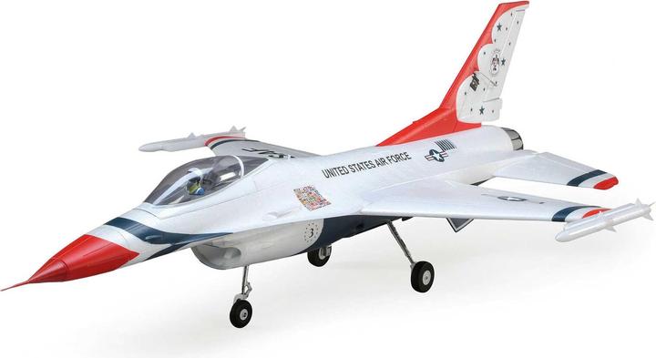 Produktbild E-Flite FLIEGER F-16 THUNDERBIRD 813mm EP BNB mit AS3X/SAFE TECHNOLOGY BNF BASIC (Jet)