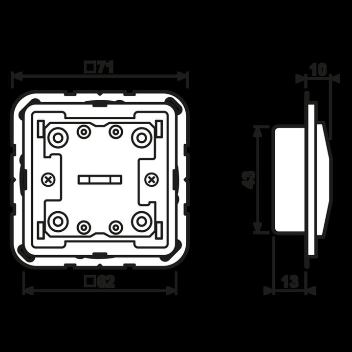 Immagine prodotto JUNG Pulsante KNX standard 1-fold LSCD10711ST (LSCD10711ST)