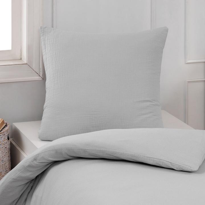 Actual product image Traumschlaf Muslin Uni (Duvet cover, 135x200 cm + 80x80 cm)