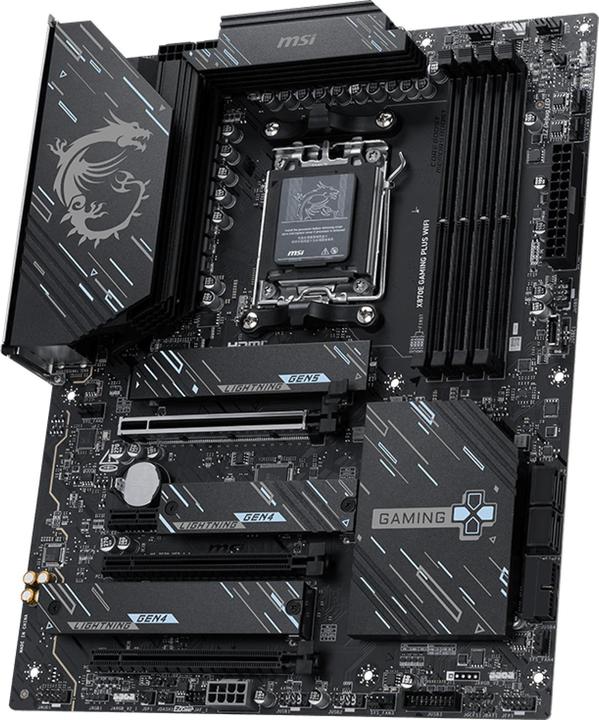 Image du produit MSI X870E GAMING PLUS WIFI (AM5, AMD X870E, ATX)