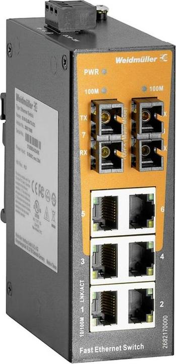 Produktbild Weidmüller IE-SW-EL08-6TX-2SC (8 Ports)