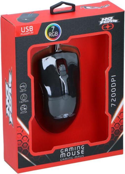 Image du produit No Fear Souris de jeu 7200dpi