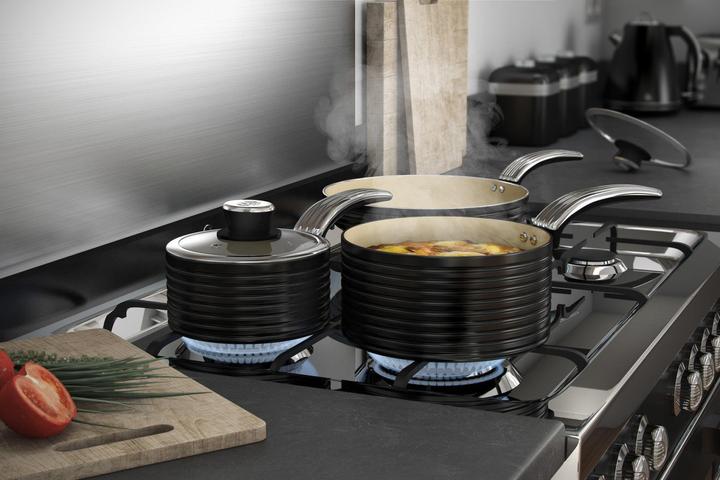 Produktbild Swan Pot set retro RETRO SWPS3020BN (Pfannenset + Topfset)