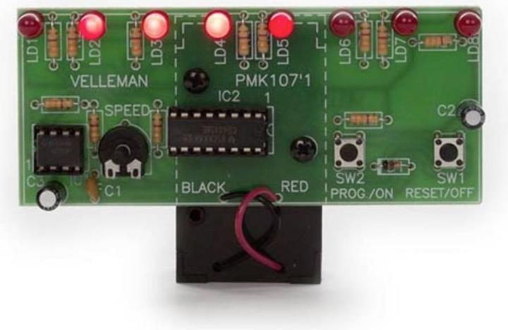 Actual product image Whadda Kit running light with LED's