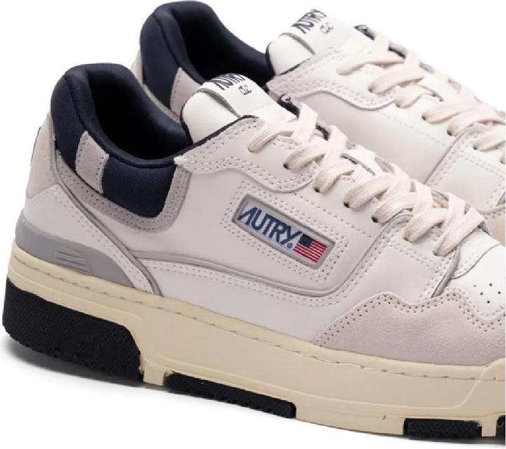 Actual product image Autry sneakers clc low in suede and nubuk white and blue (41)