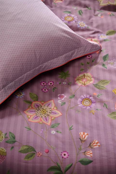 Image du produit PIP Studio Flores Bailando Parure de lit pourpre 135x200cm (1 parure) (Housse de couette, 135x200 cm)