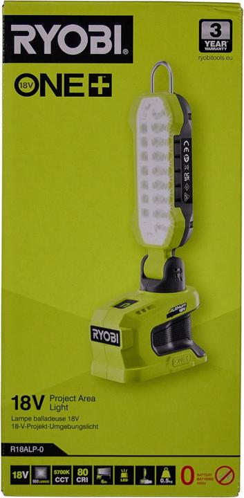 Image du produit Ryobi R18ALP-0 Lampe d'ambiance sans fil pivotante (900 lm)