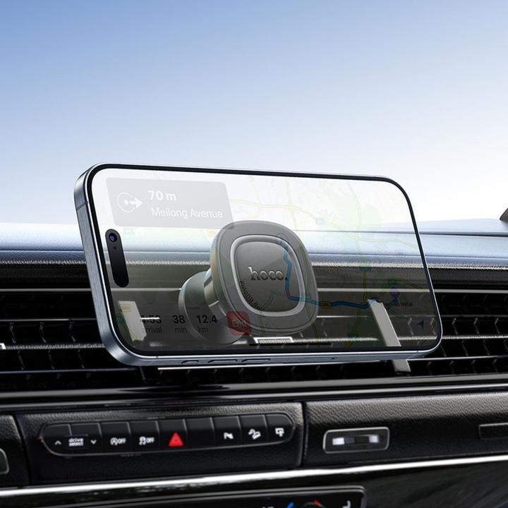 Image du produit Hoco Auto holder magnetic car holder for air vent H72 black metal gray