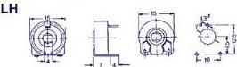 Image du produit Velleman Piher Trimmer 1M (Large Hor For Spindle)