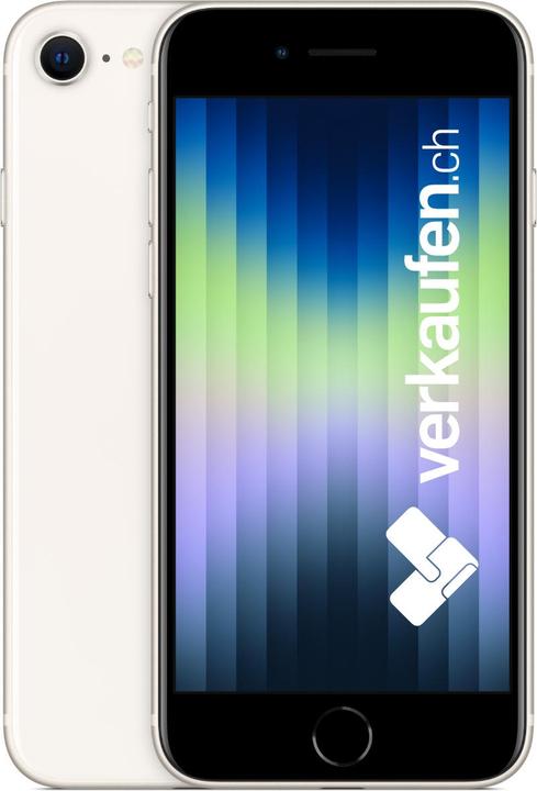 Produktbild verkaufen.ch iPhone SE 3 (64 GB, Starlight, 4.70", 12 Mpx, SIM + eSIM, B / Sehr gut)