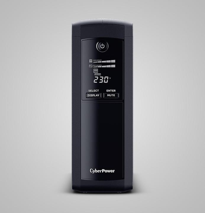 Actual product image Cyberpower Tracer III VP1600ELCD-FR - Line Interactive - 1600 VA - 900 W - Sine - (1600 VA, 900 W, Line-interactive UPS)