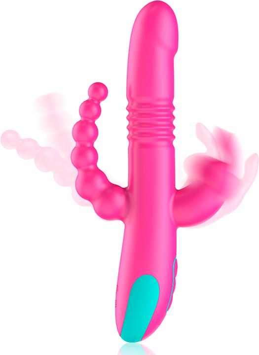 Produktbild Happy Loky Donald Dreifache Stimulation: Anal, G-Spot & Klitorale Watchme Wireless-Technologie Kompa