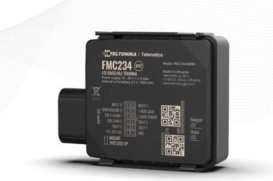 Produktbild Teltonika FMC234WCJ501 - FMC234, Water-resistant 4G LTE Cat 1 tracker with high-capacity batter