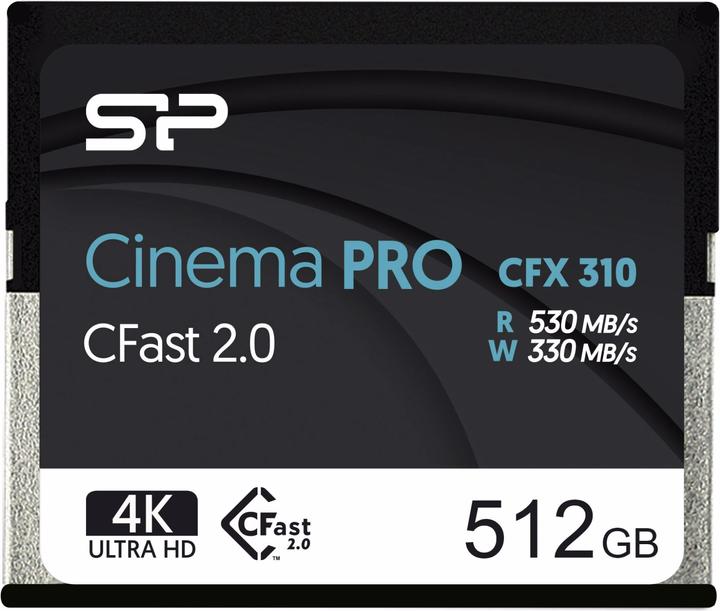Actual product image Silicon Power CFX310 CFast card Cinema Pro 512GB (512 GB, CFast 2.0)