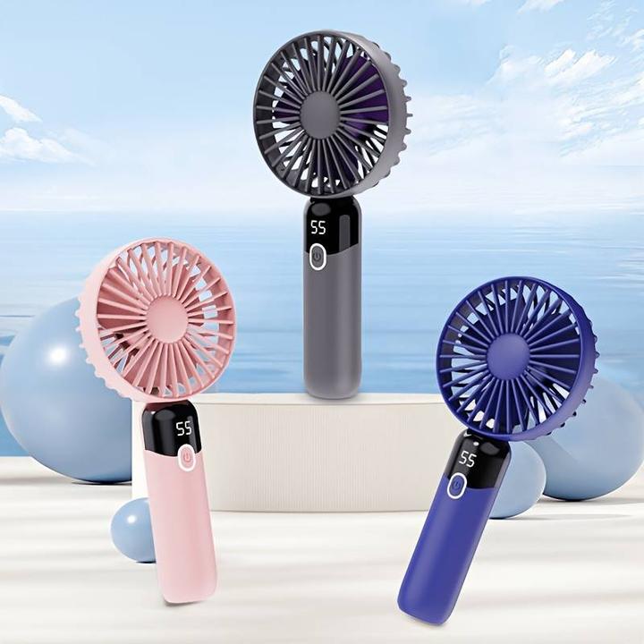 Image du produit PhoneLook Mini ventilateur USB compact et portable avec affichage LED et pied amovible