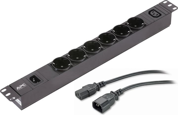 Image du produit APC EPDU1010B-SCH, Basique, 1U, Monophasé, horizontale, Aluminium, Noir