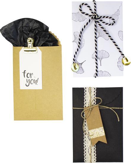 Produktbild Artoz Flachbeutel Papier weiss 6er Set 13,5x9cm (Geschenkpapier, 6 x)
