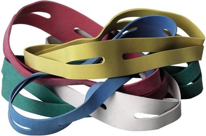 Produktbild Alco Gummibänder X-Band farbig 220x25mm extragross 50Stk. (500 Stk.)
