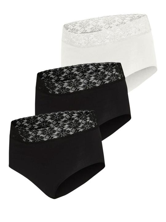 Immagine prodotto Mamalicious Confezione da 3 pantaloni premaman mutandine hipster (M/L, confezione da 3)