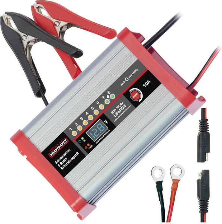 Actual product image Dino KRAFTPAKET LifePo4 10A 136341 Car charger 12V (12V, 10 A)