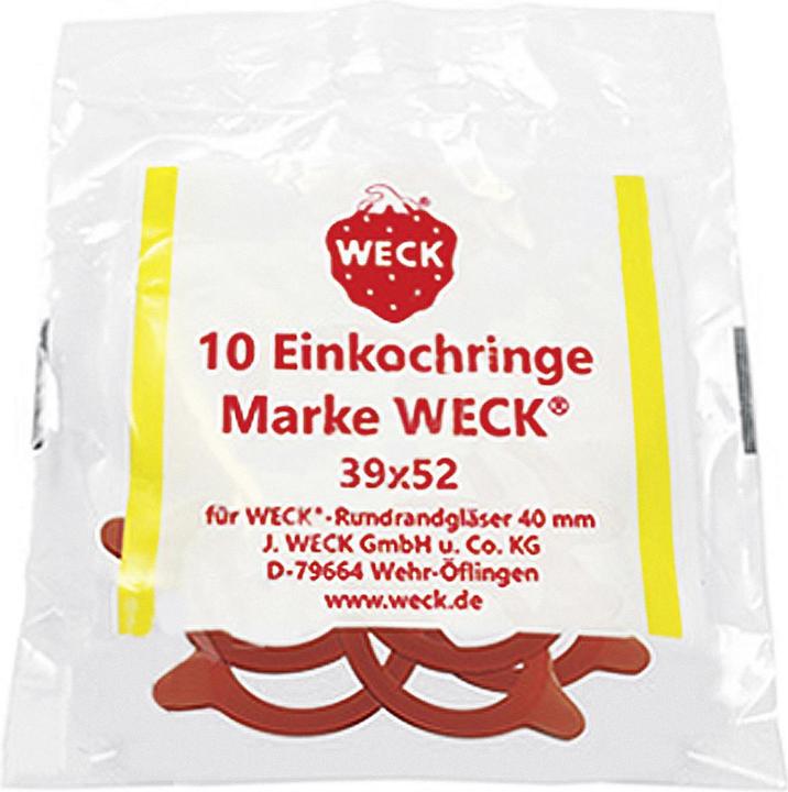 Weck 10 Stk. Einkochringe RR40 39x52 (10 Stk., 0.36 l)