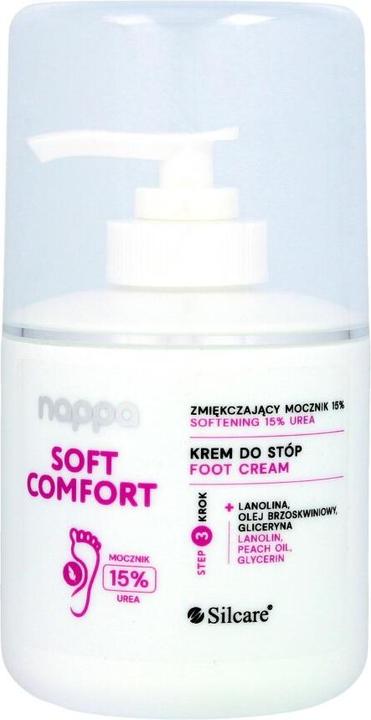 Silcare Nappa Cream Moisturising And Exfoliating Stap Cream From Urea 15% (Foot bath, 250 ml)