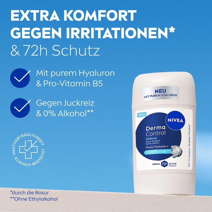 Actual product image NIVEA Deo Derma Control Defend Stick Female 50 ml (Stick, 50 ml)