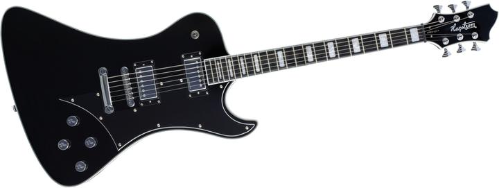 Actual product image Hagstrom Electric Guitar, Fantomen, Black Gloss (Electric guitar, Mahogany, Maple)