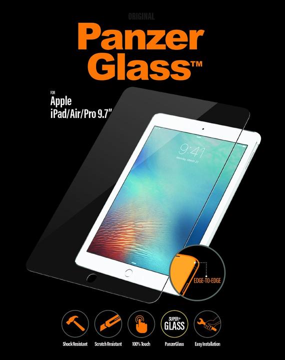 Produktbild PanzerGlass Real (1 Stück, iPad Pro 9.7 2016 (1. Gen), iPad 2017 (5. Gen), iPad 2018 (6. Gen), iPad Air, iPad Air 2014 (2. Gen))