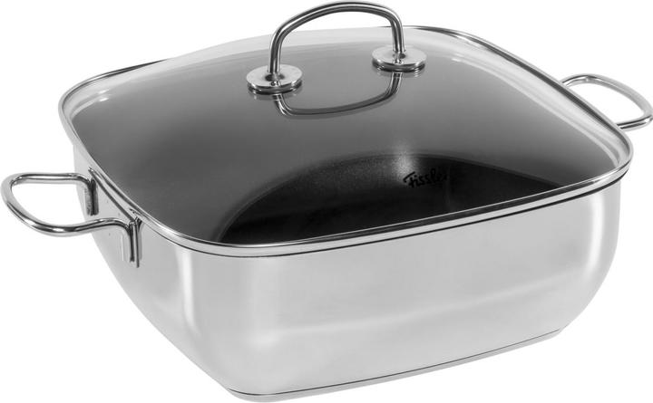 Produktbild Fissler Secural® Bräter 28cm eckig mit Glas (28 cm, Bräter + Schmortopf, Edelstahl)