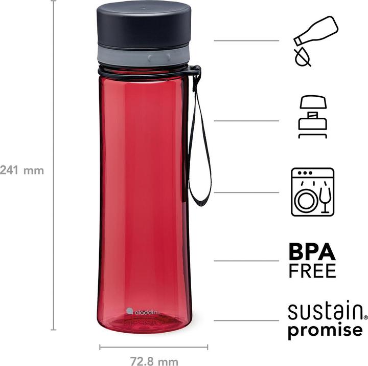 Produktbild Aladdin Aveo Water Bottle 0.6L Cherry Red (0.60 l)